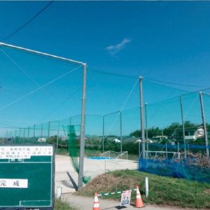 令和2年度運動場整備第4-1号本庄高校防球ネット設置工事